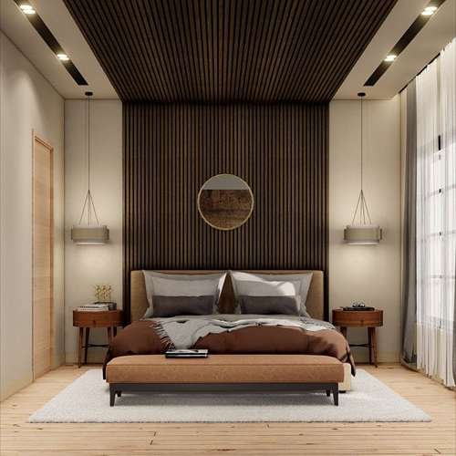 Bedroom Wood Wall Panel