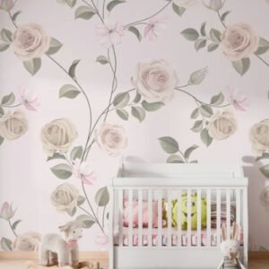 Blush Garden Kids Room Wallpaper
