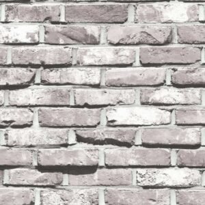 Grayish Mauve Brick Wallpaper