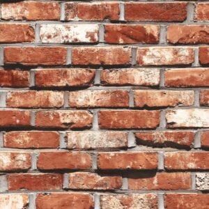 Deep Red Brick Wallpaper