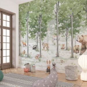 Forest Tales Kids Room Wallpaper