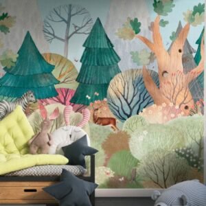 Jungle Wonders Kids Room Wallpaper
