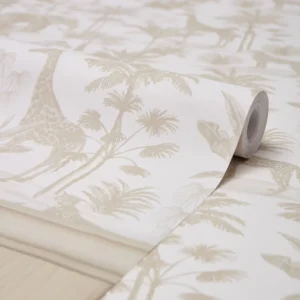 Safari Charm Kitchen Wallpaper