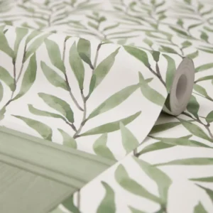 Leafy Elegance Kitchen Wallpaper