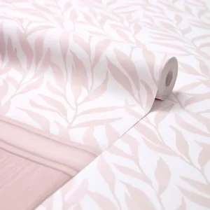 Blush Leaf Whisper Kitchen Wallpaper