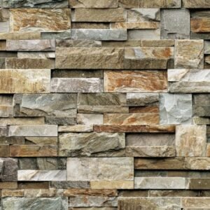 Tumon Light Brick Wallpaper