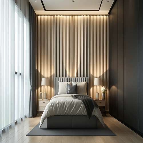 Bedroom WPC Wall Panel Dubai