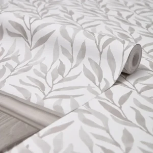 Taupe Garden Drift Kitchen Wallpaper
