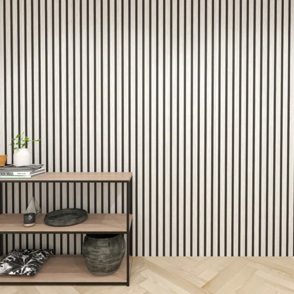 Acoustic Grey Oak Slat Panel