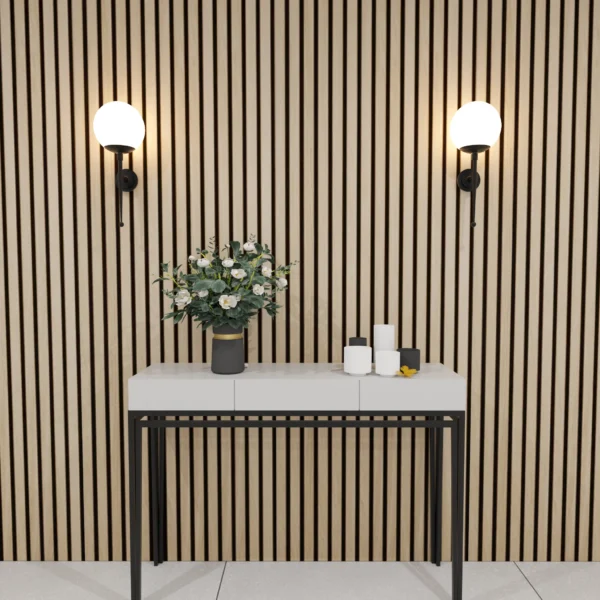 Acoustic Natural Oak Slat Panel