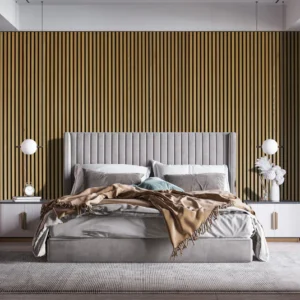 Acoustic Slat Wall Panels – Natural Oak Finish