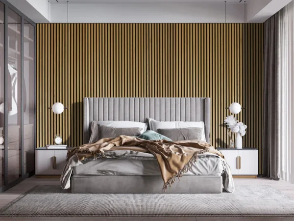 Acoustic Slat Wall Panels – Natural Oak Finish