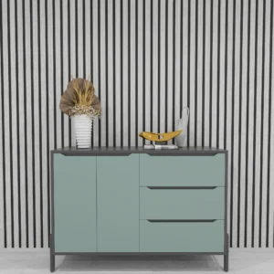 Acoustic Grey Oak Slat Panel