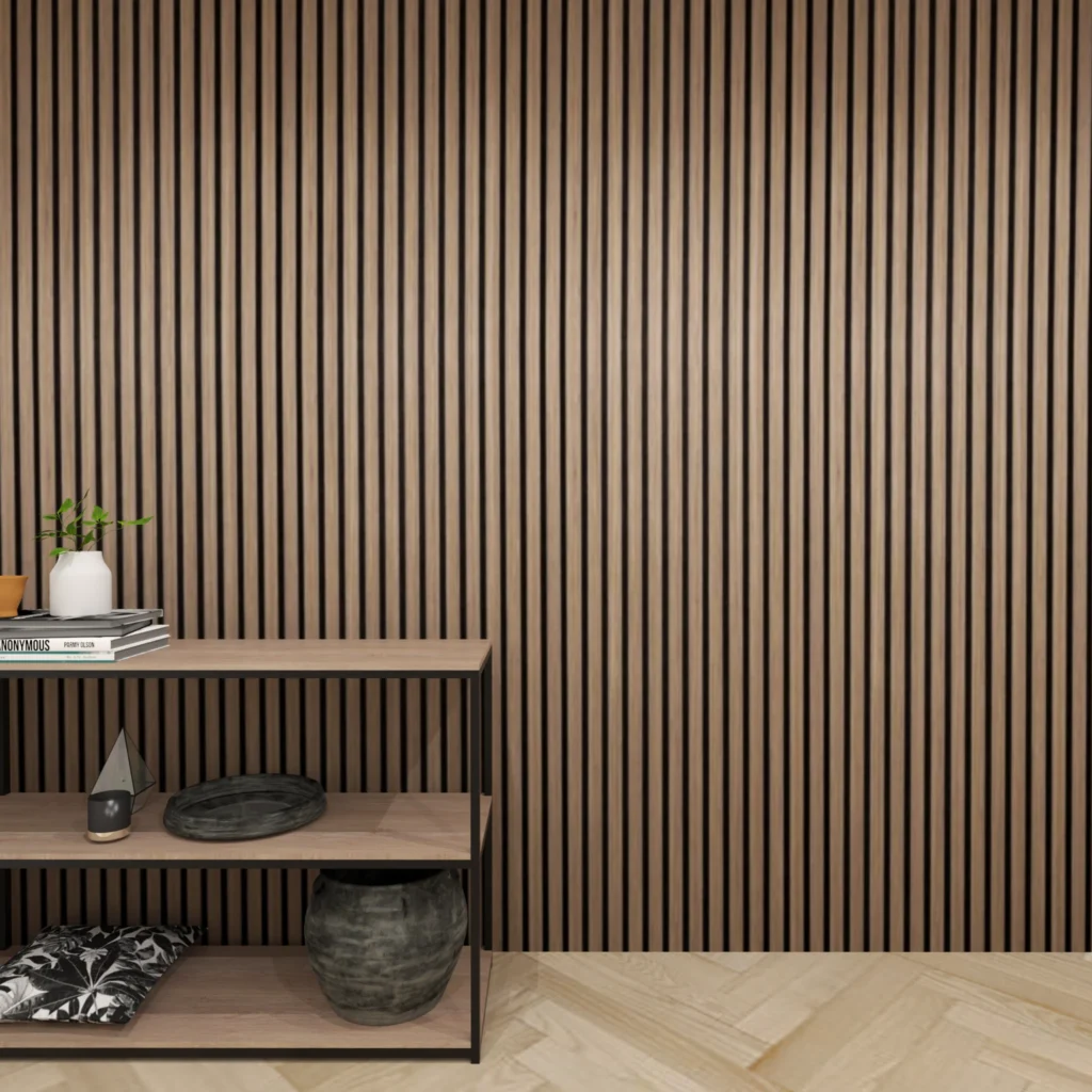 Acoustic Walnut Slat Panel - Wall Panels Dubai