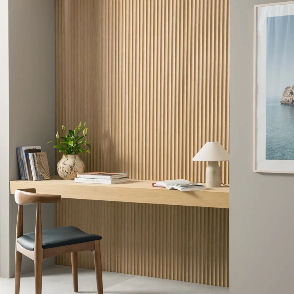 Arborelle Natural Oak Fluted Wall Panel