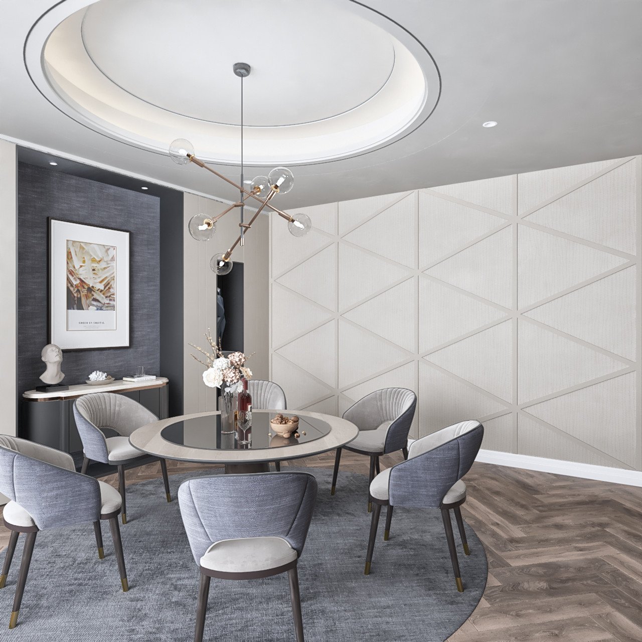 Berlin Geometric MDF Wall Panelling Kit