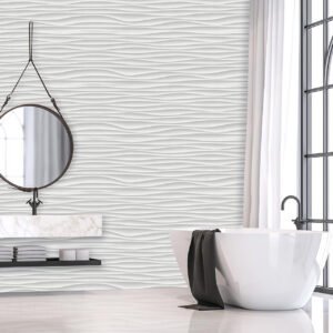 Full Wave Light Grey Matt Tile
