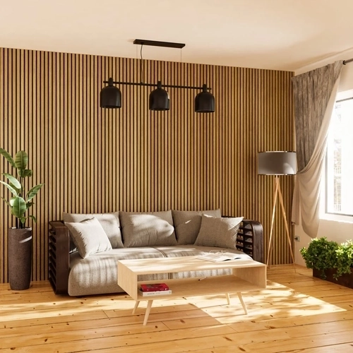 Modern oak-wall-panel