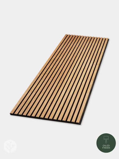 Natural Oak Acoustic Slat Wood Wall Panels