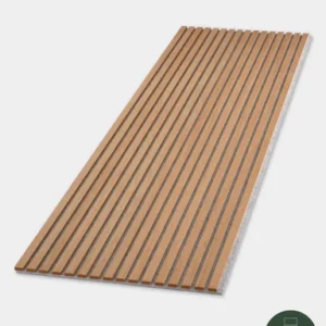Natural Oak Grey Felt Acoustic Slat Wood Wall Panels