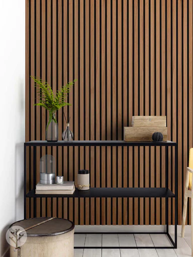 Natural Walnut Acoustic Slat Wood Wall Panels
