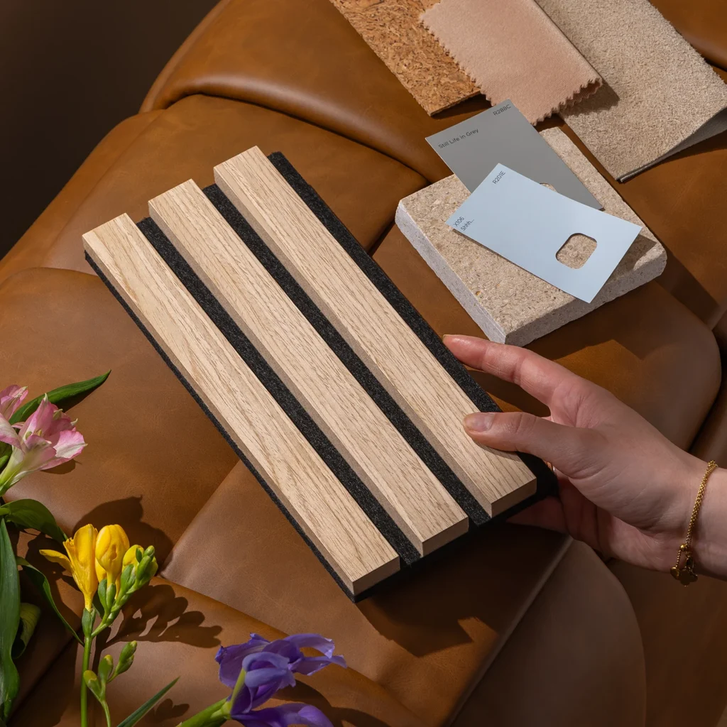 SlatWall Acoustic Natural Oak Panel