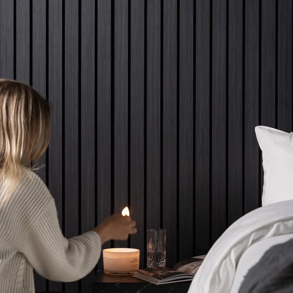 SlatWall Grand Acoustic Black Panel