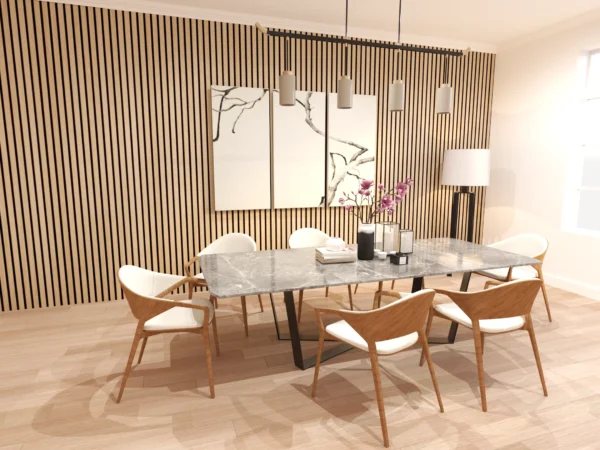 Acoustic Natural Oak Slat Panel