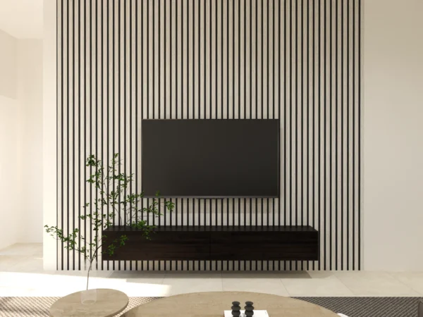 Acoustic Grey Oak Slat Panel