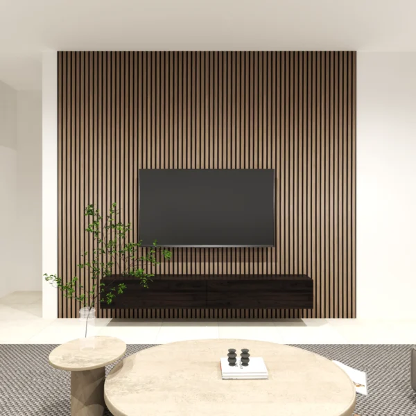 Acoustic Walnut Slat Panel