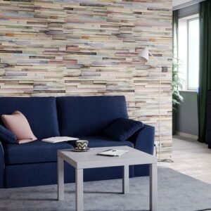 Colour Wood 3d brick wall panels