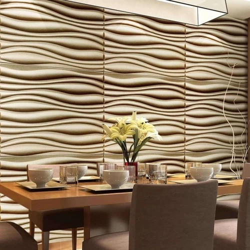 Leather 3d wall panels