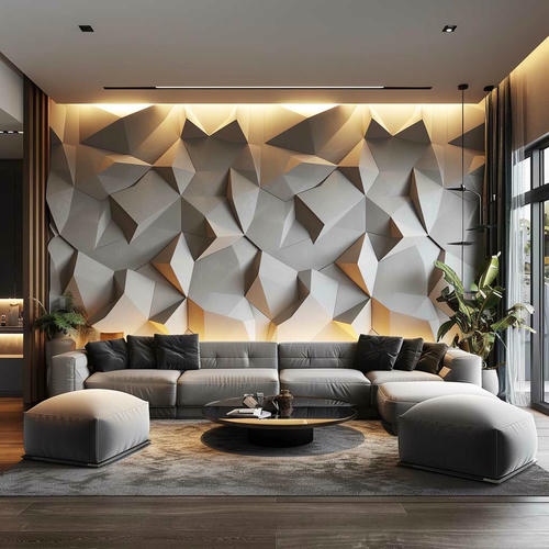 3D Wall Panel with led light