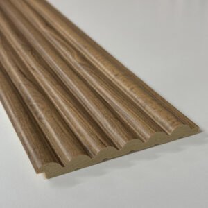 Waterproof Natural Oak 3D Fluted Wall Panel