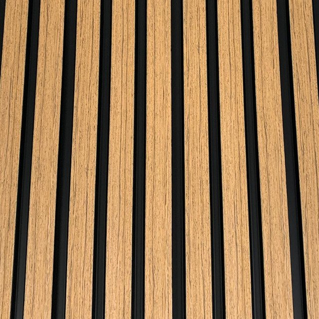 Waterproof Natural Oak 3D Slat Wall Panel