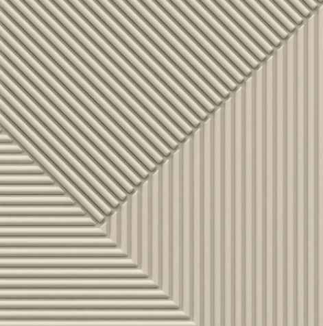 3D Wall Panels—PVC Stripe Design 50X50 cm