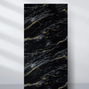 Midnight Gold Marble UV Protected PVC Wall Panel