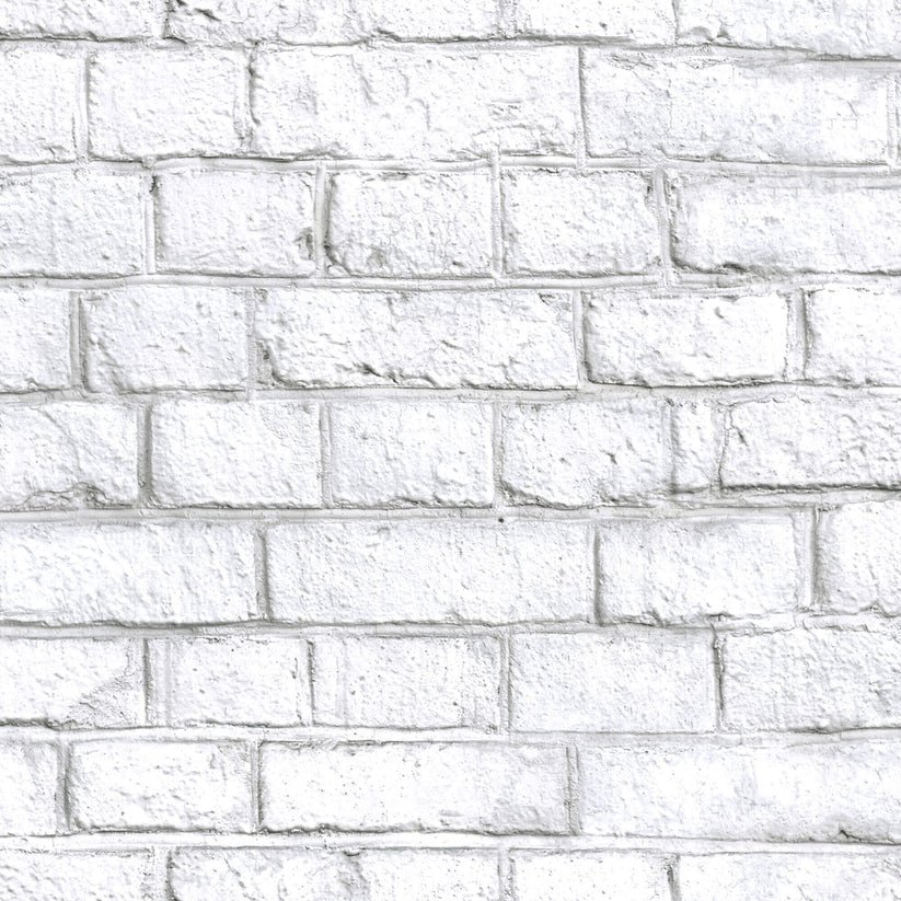Peel and Stick Brick Wallpaper (White) - Image 5